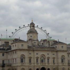 The London Eye over Horseguards Parade (I think)